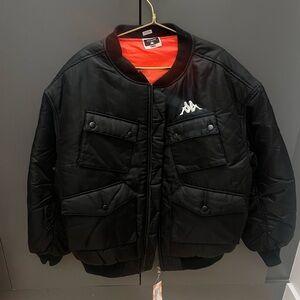 NWT Charms X Kappa  Small Embroidered Patch Padded Bomber Streetwear Jacket